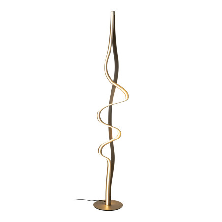 Lucide LAMBADA - Lampadaire - LED Dim. - 1x38W 2700K - Or Mat / Laiton - Premium