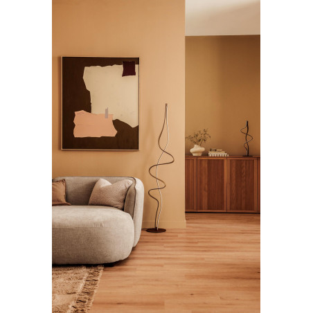 Lucide LAMBADA - Lampadaire - LED Dim. - 1x38W 2700K - Or Mat / Laiton - Premium