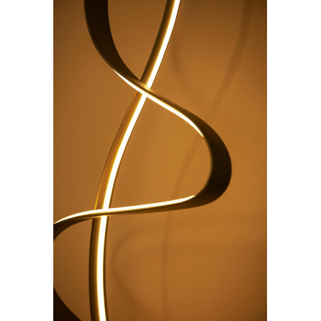 Lucide LAMBADA - Lampadaire - LED Dim. - 1x38W 2700K - Or Mat / Laiton - Premium