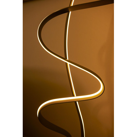 Lucide LAMBADA - Lampadaire - LED Dim. - 1x38W 2700K - Or Mat / Laiton - Premium
