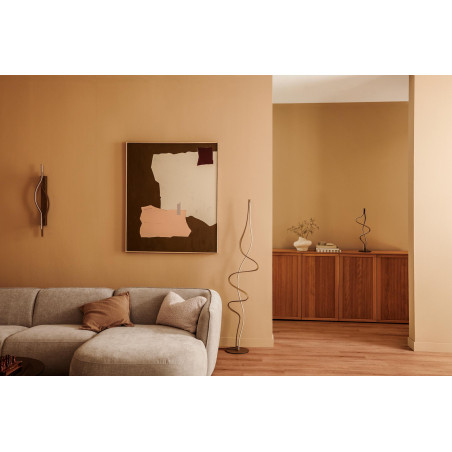 Lucide LAMBADA - Lampadaire - LED Dim. - 1x38W 2700K - Or Mat / Laiton - Premium