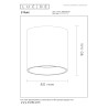Lucide STRAXX - Spot plafond - Ø 8 cm - LED Dim. - CCT - 1x15W 2700K/4000K - Canon Fusil Mat - Premium