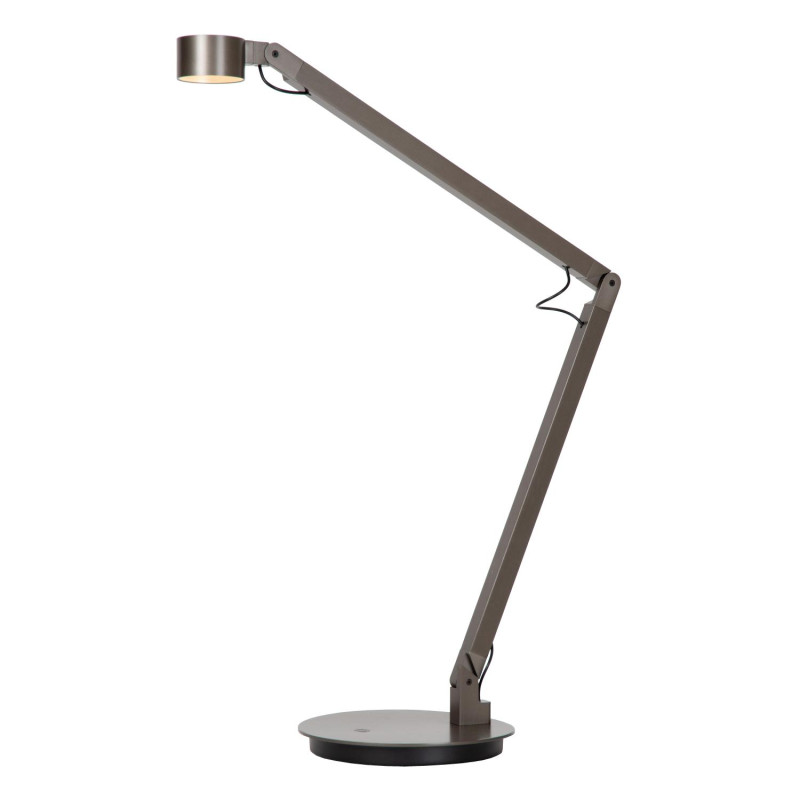 Lucide OGDEN - Lampe de bureau - LED 3 StepDim - 1x7W 3000K - Fer gris - Premium