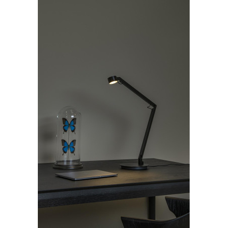 Lucide OGDEN - Lampe de bureau - LED 3 StepDim - 1x7W 3000K - Noir - Premium