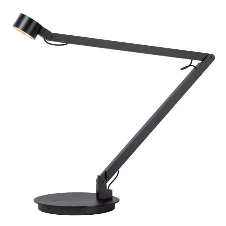 Lucide OGDEN - Lampe de bureau - LED 3 StepDim - 1x7W 3000K - Noir - Premium