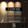Lucide OGDEN - Lampe de bureau - LED 3 StepDim - 1x7W 3000K - Rouge - Premium