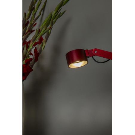 Lucide OGDEN - Lampe de bureau - LED 3 StepDim - 1x7W 3000K - Rouge - Premium