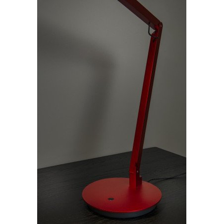 Lucide OGDEN - Lampe de bureau - LED 3 StepDim - 1x7W 3000K - Rouge - Premium