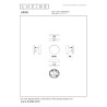 Lucide UFOR - Applique murale - Ø 12 cm - LED Dim to warm - 1800K/3000K - Noir - Premium