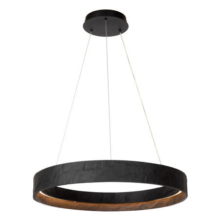 Lucide ADELANTE - Suspension - Ø 60 cm - LED Dim. - CCT - 1x36W 2200K/3300K - Noir - Premium
