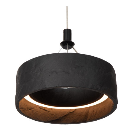 Lucide ADELANTE - Suspension - Ø 60 cm - LED Dim. - CCT - 1x36W 2200K/3300K - Noir - Premium