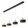 Lucide ADELANTE - Suspension - Ø 60 cm - LED Dim. - CCT - 1x36W 2200K/3300K - Noir - Premium