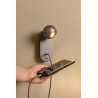 Lucide MONTANA - Applique murale - LED - CCT - 1x6W 2700K/4000K - Point de rechargement USB - Fer gris - Premium