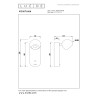 Lucide MONTANA - Applique murale - LED - CCT - 1x6W 2700K/4000K - Point de rechargement USB - Café - Premium