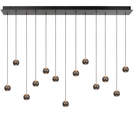 Lucide MONTANA - Suspension - LED Dim. - CCT - 13x5,7W 2700K/4000K - Fer gris - Premium
