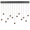 Lucide MONTANA - Suspension - LED Dim. - CCT - 13x5,7W 2700K/4000K - Fer gris - Premium