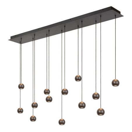 Lucide MONTANA - Suspension - LED Dim. - CCT - 13x5,7W 2700K/4000K - Fer gris - Premium
