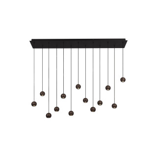 Lucide MONTANA - Suspension - LED Dim. - CCT - 13x5,7W 2700K/4000K - Convient aux mezzanines et plafonds hauts - Café - Premium