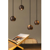 Lucide MONTANA - Suspension - LED Dim. - CCT - 13x5,7W 2700K/4000K - Convient aux mezzanines et plafonds hauts - Café - Premium