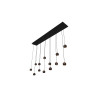 Lucide MONTANA - Suspension - LED Dim. - CCT - 13x5,7W 2700K/4000K - Convient aux mezzanines et plafonds hauts - Café - Premium