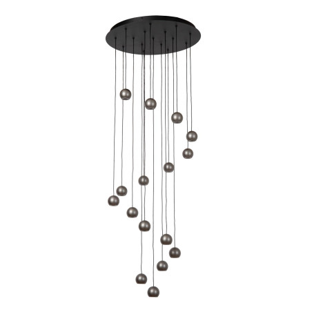 Lucide MONTANA - Suspension - LED Dim. - CCT - 16x5,7W 2700K/4000K - Fer gris - Premium