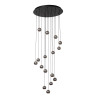 Lucide MONTANA - Suspension - LED Dim. - CCT - 16x5,7W 2700K/4000K - Fer gris - Premium