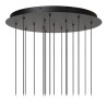 Lucide MONTANA - Suspension - LED Dim. - CCT - 16x5,7W 2700K/4000K - Fer gris - Premium