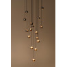 Lucide MONTANA - Suspension - LED Dim. - CCT - 16x5,7W 2700K/4000K - Convient aux mezzanines et plafonds hauts - Café - Premium