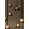 Lucide MONTANA - Suspension - LED Dim. - CCT - 16x5,7W 2700K/4000K - Convient aux mezzanines et plafonds hauts - Café - Premium