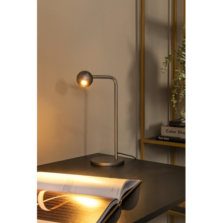 Lucide MONTANA - Lampe de table - LED Dim. - 1x5W 2700K - Fer gris - Premium