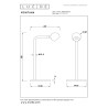 Lucide MONTANA - Lampe de table - LED Dim. - 1x5W 2700K - Fer gris - Premium