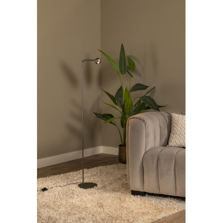 Lucide MONTANA - Lampadaire - LED Dim. - 1x6,3W 2700K - Fer gris - Premium