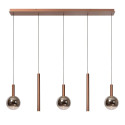 Lucide JASMINE - Suspension - LED Dim. - CCT - 5x4W 2200K/3300K - Cuivre - Premium