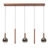 Lucide JASMINE - Suspension - LED Dim. - CCT - 5x4W 2200K/3300K - Cuivre - Premium