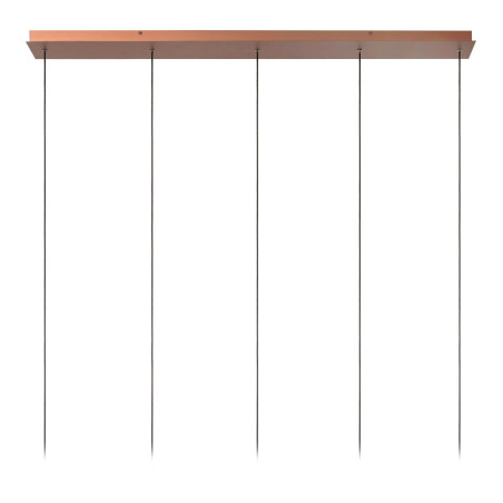 Lucide JASMINE - Suspension - LED Dim. - CCT - 5x4W 2200K/3300K - Cuivre - Premium