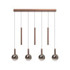 Lucide JASMINE - Suspension - LED Dim. - CCT - 7x4W 2200K/3300K - Convient aux mezzanines et plafonds hauts - Cuivre - Premium