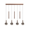Lucide JASMINE - Suspension - LED Dim. - CCT - 7x4W 2200K/3300K - Convient aux mezzanines et plafonds hauts - Cuivre - Premium