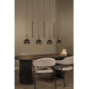 Lucide JASMINE - Suspension - LED Dim. - CCT - 7x4W 2200K/3300K - Convient aux mezzanines et plafonds hauts - Cuivre - Premium
