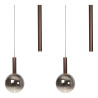 Lucide JASMINE - Suspension - LED Dim. - CCT - 7x4W 2200K/3300K - Convient aux mezzanines et plafonds hauts - Cuivre - Premium