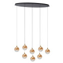 Lucide GISELA - Suspension - LED Dim. - 8x3,9W 2700K - Ambre - Premium