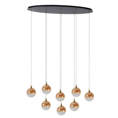 Lucide GISELA - Suspension - LED Dim. - 8x3,9W 2700K - Ambre - Premium