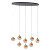 Lucide GISELA - Suspension - LED Dim. - 8x3,9W 2700K - Ambre - Premium