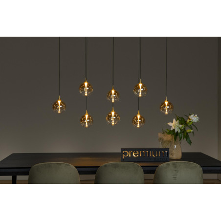 Lucide GISELA - Suspension - LED Dim. - 8x3,9W 2700K - Ambre - Premium