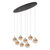 Lucide GISELA - Suspension - LED Dim. - 8x3,9W 2700K - Ambre - Premium