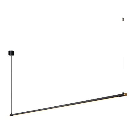 Lucide MARNIK - Suspension - Ø 2,5 cm - LED Dim. - CCT - 1x24W 2700K/4000K - Détecteur à balayage manuel - Noir - Premium