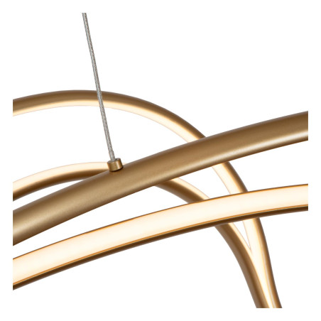Lucide SARDANA - Suspension - LED Dim. - 1x54W 2700K - Or Mat / Laiton - Premium