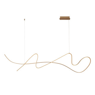 Lucide LAMBADA - Suspension - LED Dim. - 1x47W 2700K - Champagne Couleur - Premium