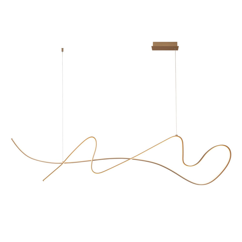 Lucide LAMBADA - Suspension - LED Dim. - 1x47W 2700K - Champagne Couleur - Premium
