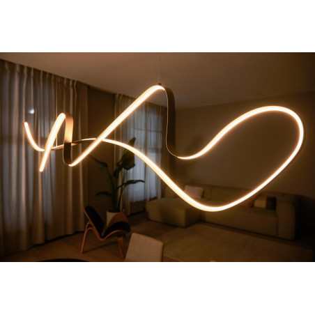 Lucide LAMBADA - Suspension - LED Dim. - 1x47W 2700K - Champagne Couleur - Premium