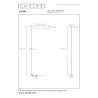 Lucide Premium LINIAL Susppension avec canopy- Système de rail monophasé / Éclairage sur rail - Smart - 48V Track- Canon Fusil